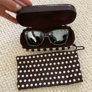 Rare Henri Bendel Clear Frame Mirror Lense Sunglasses